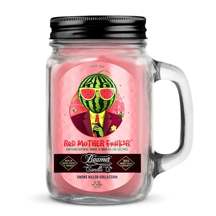 Beamer Candle Co. Red Mother F*#k3R Odor Eliminating Candle