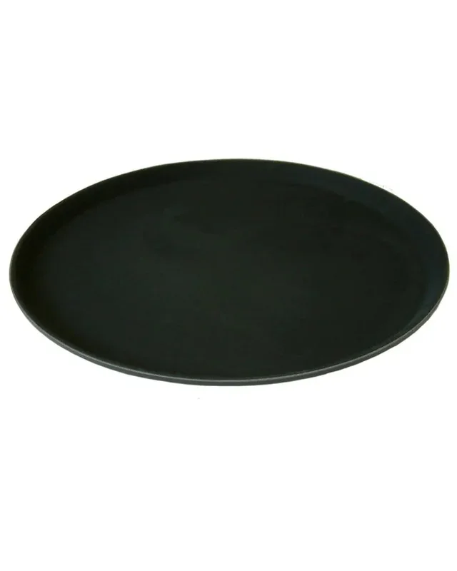 Beaumont 14″ Round Black Non Slip Tray