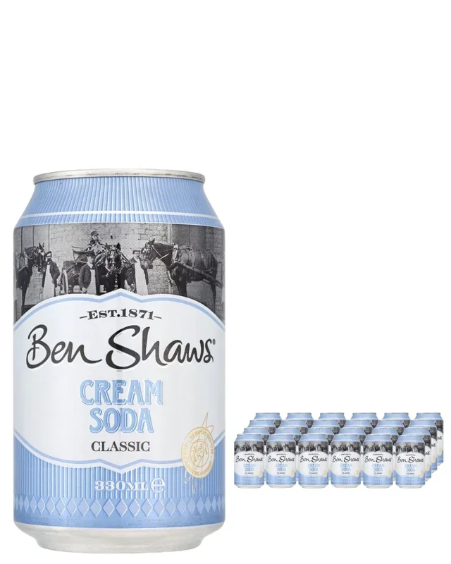 Ben Shaws Cream Soda Can Multipack, 24 x 330 ml