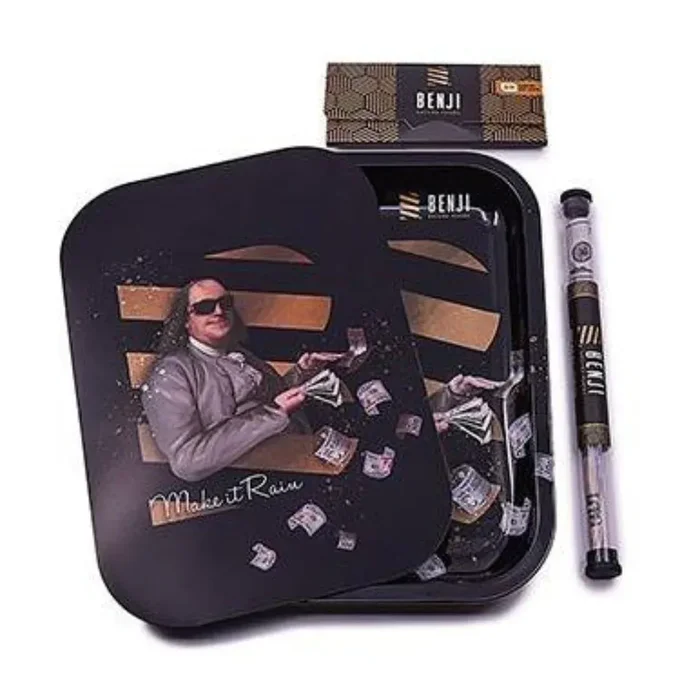 Benji Metal Rolling Tray Kit – Make It Rain