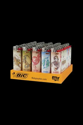 Bic Lighter – Assorted Astrology Designs – Bulk 50 Pack