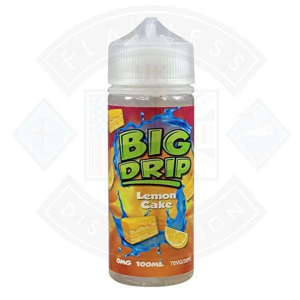 Big Drip Lemon Cake 0mg 100ml Shortfill