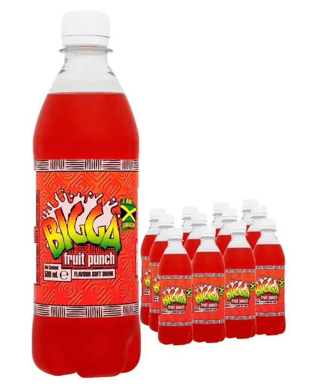 Bigga Fruit Punch Flavour Soft Drink Multipack, 24 x 330 ml