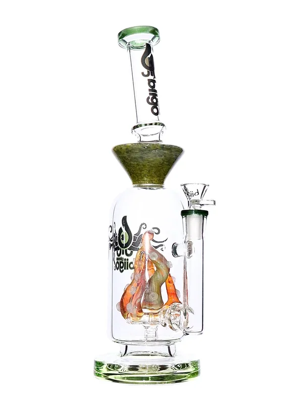 Biigo Glass – Tentacle Showerhead Perc Rig (13 “)
