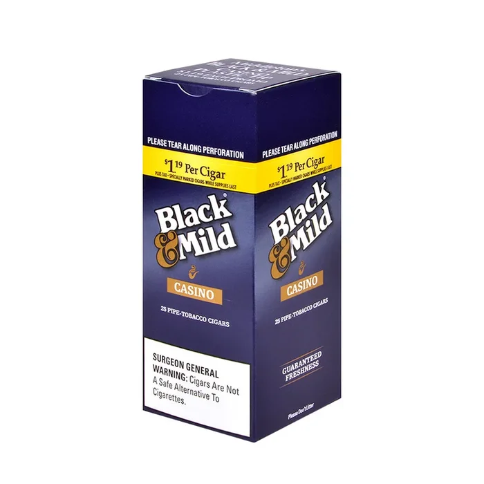 Black & Mild Casino Pre-Priced, box of 25