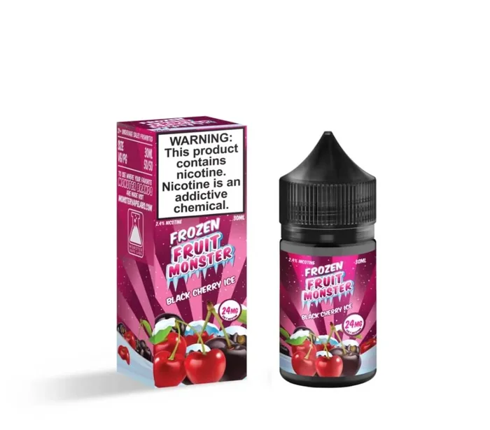 Black Cherry Ice eJuice with Frozen Fruit Monster Salt