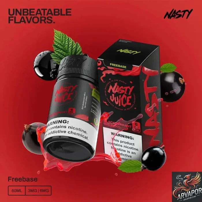 Blackcurrant – Bad Blood – Nasty Juice E-Liquid 60mL