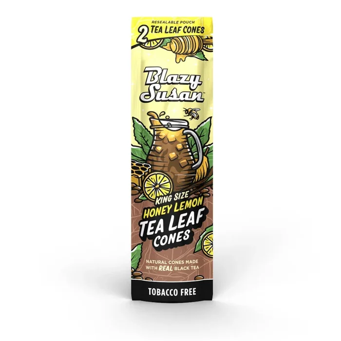 Blazy Susan Tea Leaf Cones – King Size / 2pc / Honey Lemon
