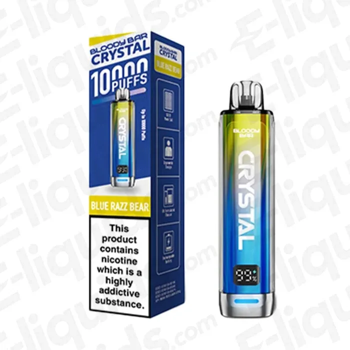 Bloody Bar Crystal 10K Blue Razz Bear Prefilled Pod Kit