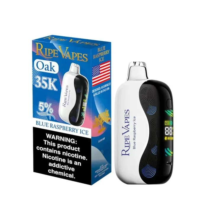 Blue Raspberry Ice – Ripe Vapes Oak 35k Disposable