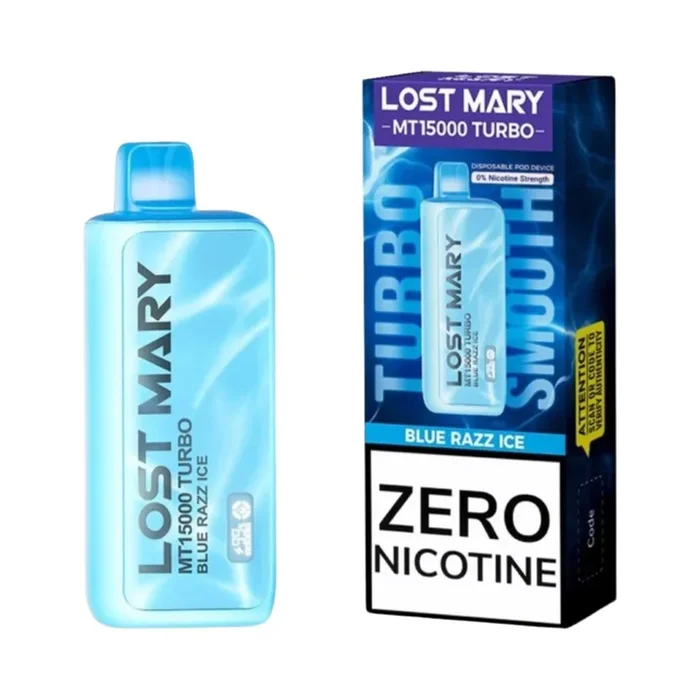 Blue Razz Ice – Lost Mary MT15000 – Zero Nicotine