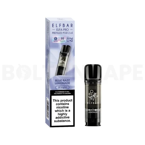 Blue Razz Lemonade Elfa Pro Prefilled Pods By Elfbar