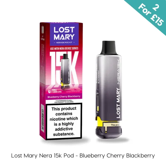 Blueberry Cherry Blackberry – Lost Mary Nera 15K Prefilled Pods
