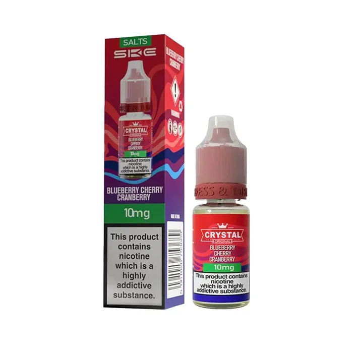 Blueberry Cherry Cranberry 10ml Nic Salt E-Liquid by SKE Crystal