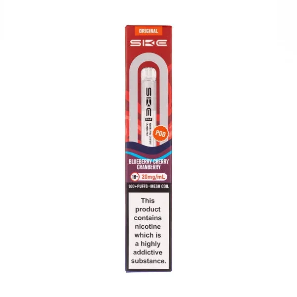 Blueberry Cherry Cranberry Crystal Bar 600 Prefilled Pods by SKE