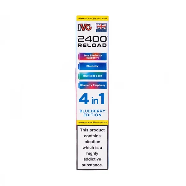 Blueberry Edition IVG 2400 Reload Replacement Pods – 4 Pack