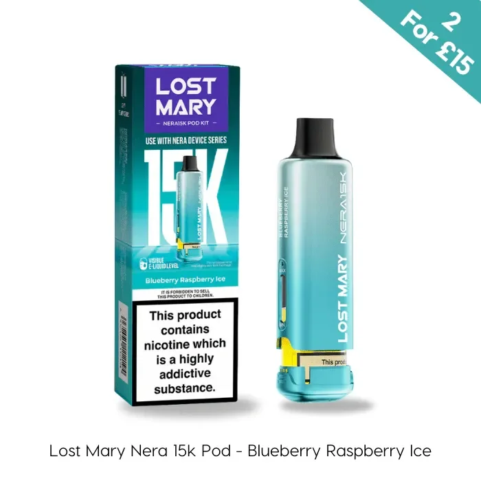Blueberry Raspberry Ice – Lost Mary Nera 15K Prefilled Pods