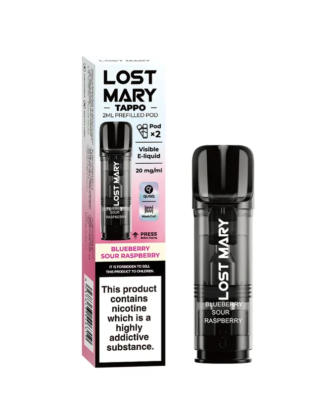 Blueberry Sour Raspberry Lost Mary Tappo Pods (x2)