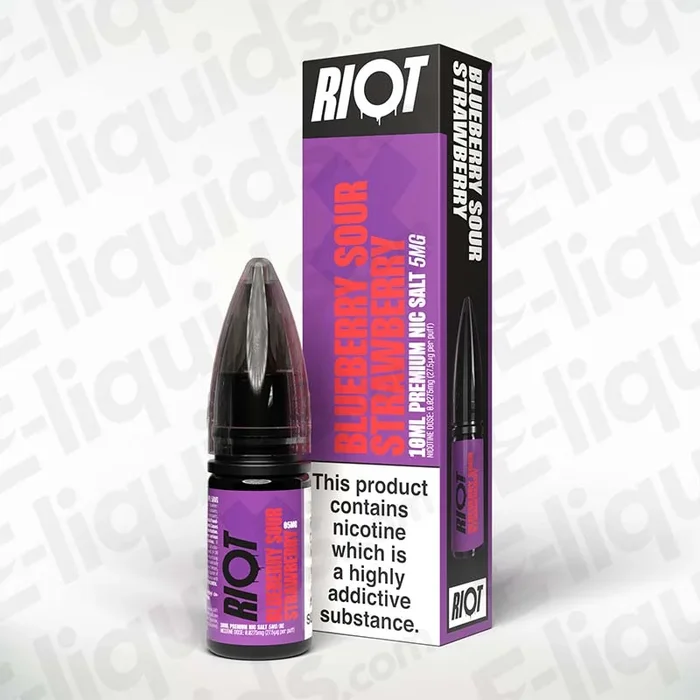 Blueberry Sour Strawberry Nic Salt Vape Juice by Riot X