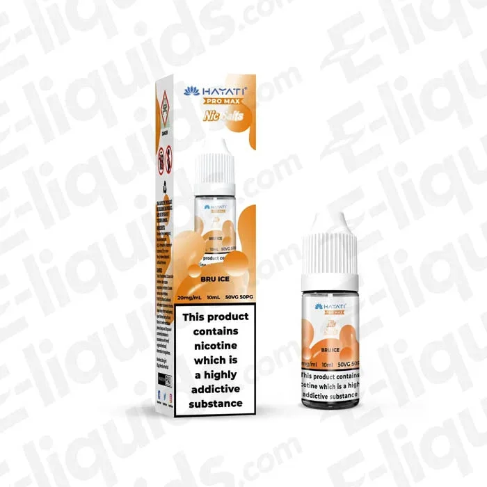 Bru Ice Nic Salt Vape Liquid by Hayati Pro Max