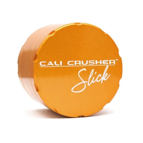 Cali Crusher – OG Slick 2.5″ 4-Piece Hard Top Non-Stick Grinder, Orange