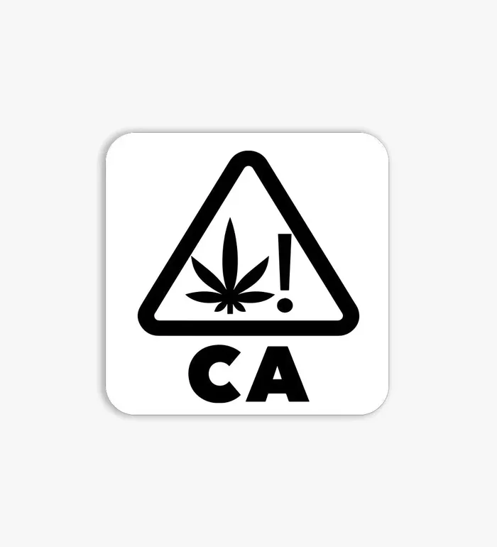 California Universal Product Symbol Clear Labels | .75in x .75in – Square – 1000 Count