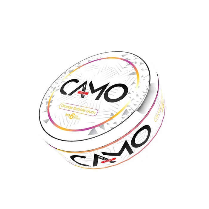 Camo Orange Bubble Gum Nicotine Pouches – 20 Pouches