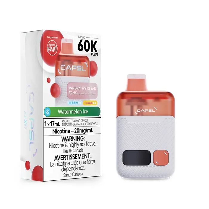 CAPSL 60K Disposable by Flavour Beast – Watermelon Ice