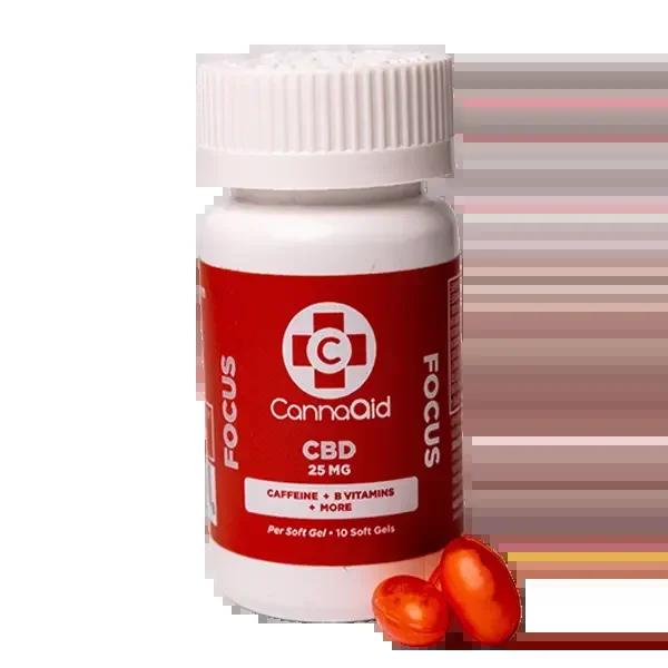 CBD Focus Vegan Soft Gels 250 MG (10 Pack)