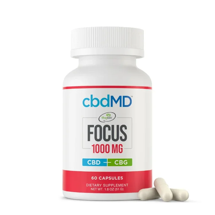cbdMD – Broad Spectrum – CBD Focus Capsules – 1000MG