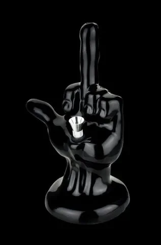 Ceramic Water Pipe – One-Fingered Salute