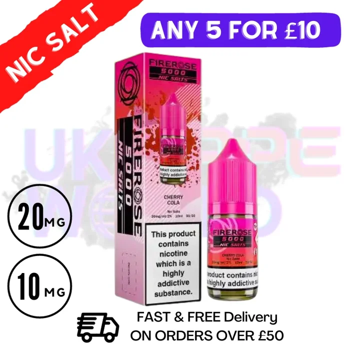 Cherry Cola – Firerose 10ML Nic Salt