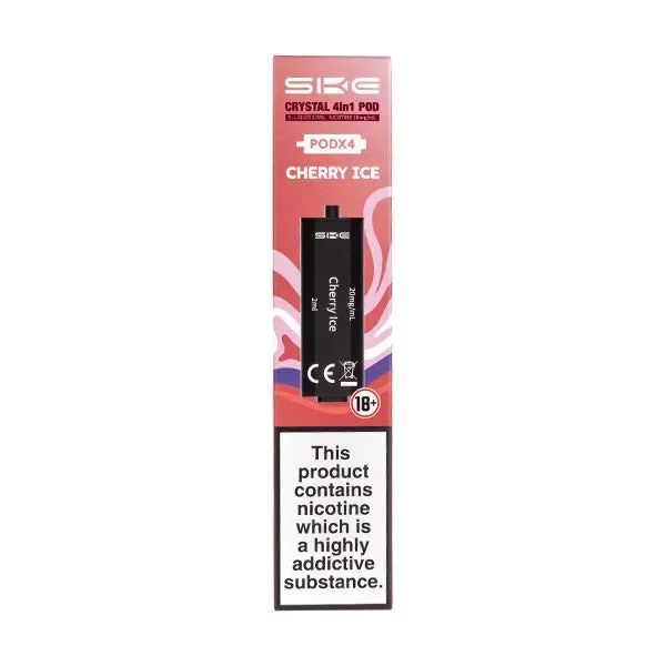 Cherry Ice Crystal 4 in 1 Prefilled Pods by SKE