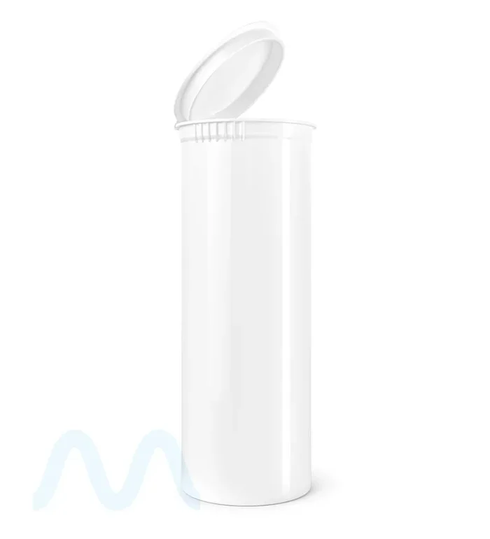 Child Resistant | Opaque White Pop Top Bottles | 60dr – 14g – 75 Count