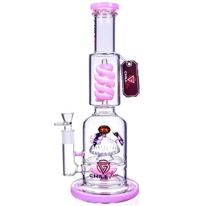 Chill Glass 15 ” Honey Bee Three Perc Bong
