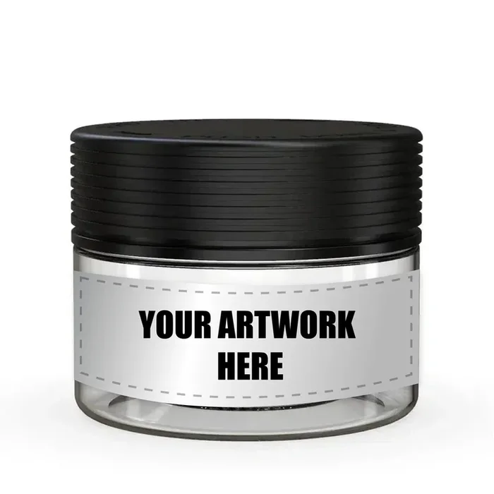 Chubby Gorilla 7.5oz XL Spiral CR Plastic Jar Containers With Labels & Application