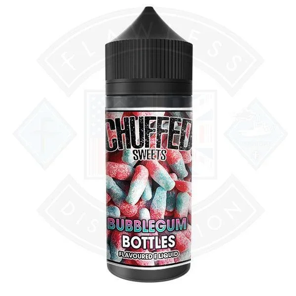 Chuffed Sweets – Bubblegum Bottles 0mg 100ml Shortfill E-Liquid