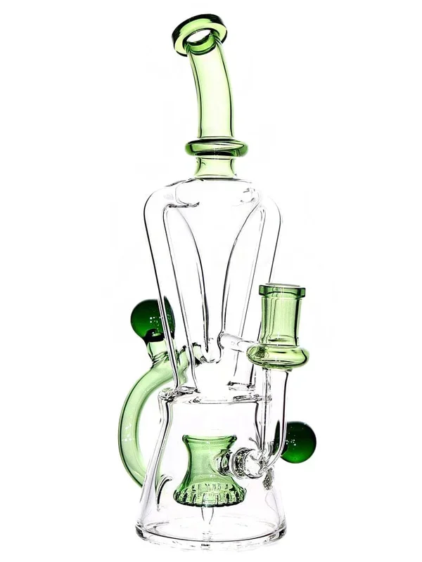 Clear Color Accent Double Uptake Recycler (10 “)