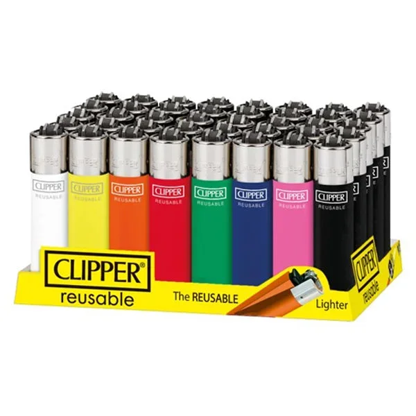 Clipper CL1C110 *Solid Cols* Classic Tray of 48 Cigarette Clipper Rolling Papers