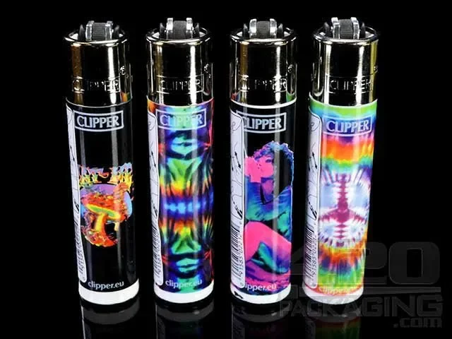 Clipper Lighter Psychedelic Design 48/Box