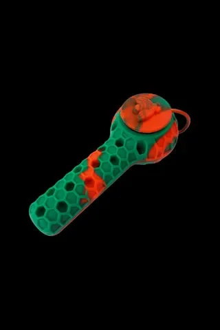 Cloud 8 Silicone 2 in 1 Honey Bee Hand Pipe & Vapor Straw
