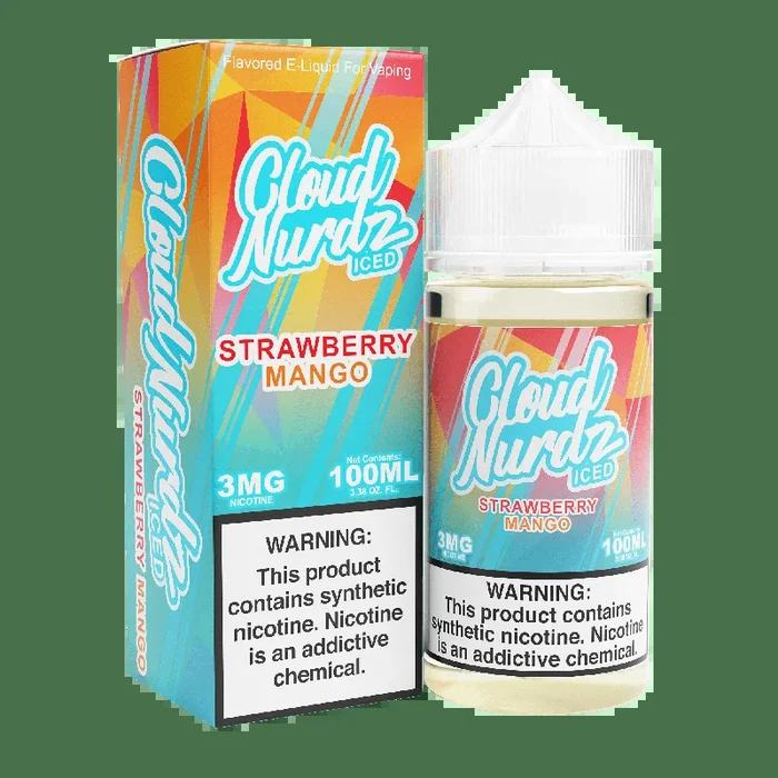 CLOUD NURDZ 100ML E-JUICE – STRAWBERRY MANGO ICED