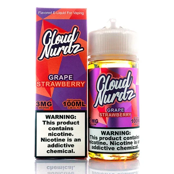 Cloud Nurdz Eliquid 100mL – Grape Strawberry –