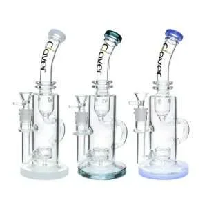 Clover Glass 10 ” Helix Perc Waterpipe