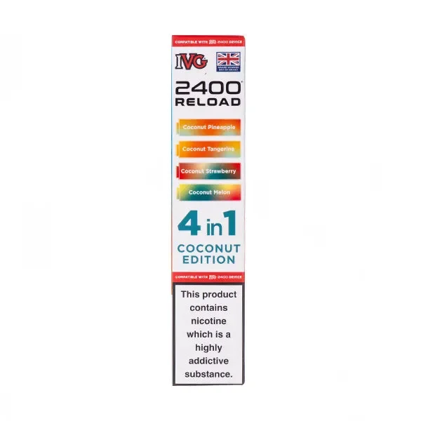 Coconut Edition IVG 2400 Reload Replacement Pods – 4 Pack