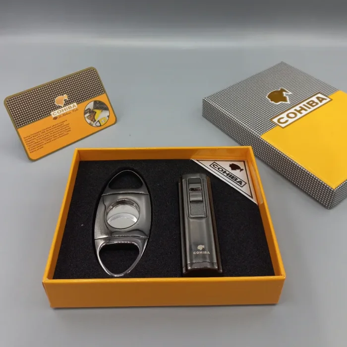 Cohiba Cigar Lighter & Cutter Set A636