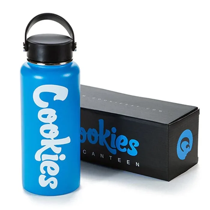 Cookies 32oz Water Bottle Matte Blue