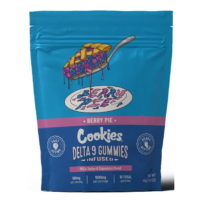 COOKIES – Delta 9 THC Gummies (1000mg D9 THC / 10 count) – Berry Pie