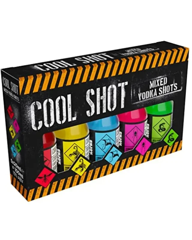 Cool Shot Mixed Vodka Shots Pack, 5 x 20 ml