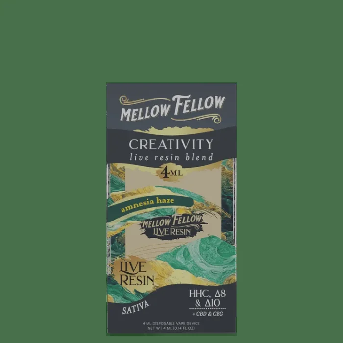 Creativity Blend 4ml Live Resin Disposable Vape – Amnesia Haze (Sativa)
